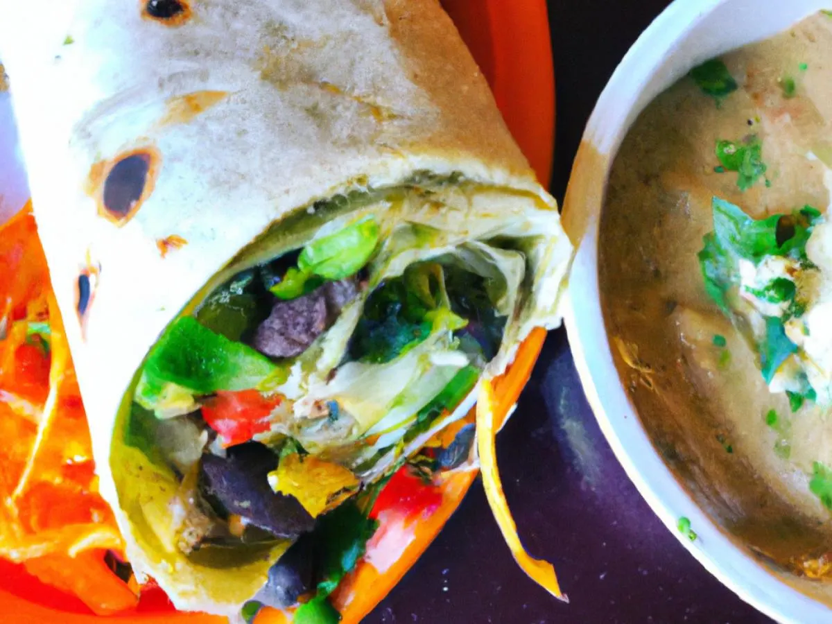 Fajita Vegetables & Black Bean Burrito Box Fajita Vegetables & Black Bean Burrito Box