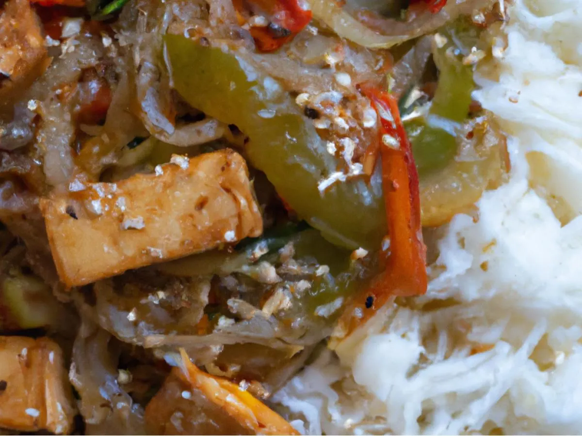 Tofu Japchae Plate Tofu Japchae Plate