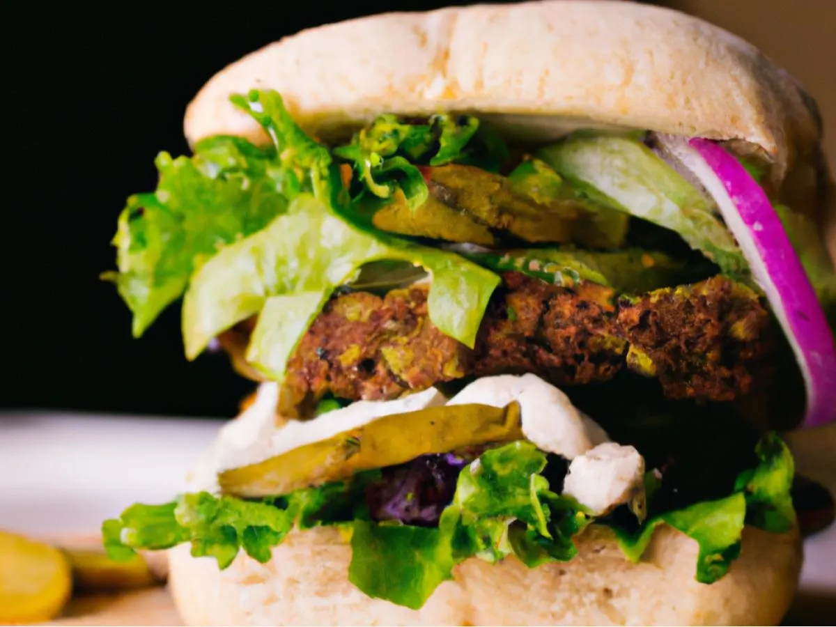 Gluten Free Vegetarian Impossible Burger with Cheese Gluten Free Vegetarian Impossible Burger with Cheese