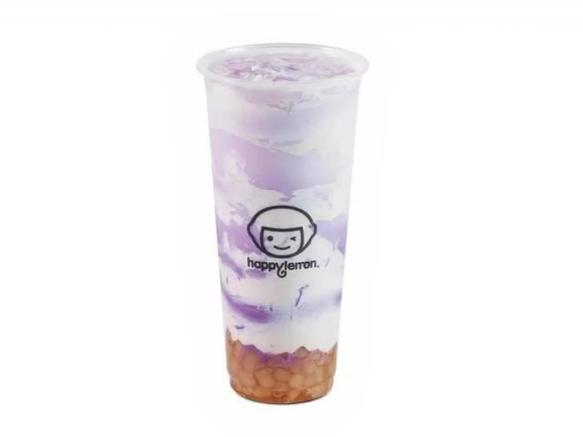 UBE Fresh Milk with taro Ball [16 oz full sweet]