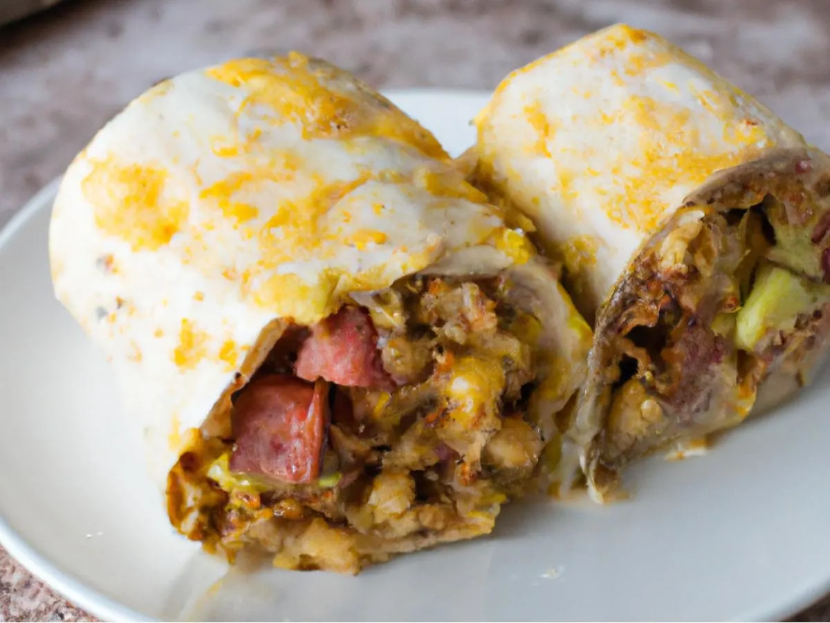 El Jefe's Turkey Sausage Breakfast Burrito El Jefe's Turkey Sausage Breakfast Burrito