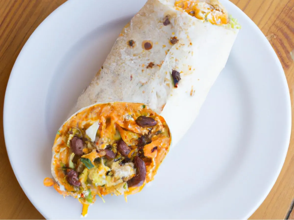El Jefe's Vegetarian Breakfast Burrito El Jefe's Vegetarian Breakfast Burrito