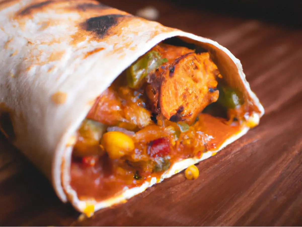 El Jefe's Vegan Chicken Burrito El Jefe's Vegan Chicken Burrito
