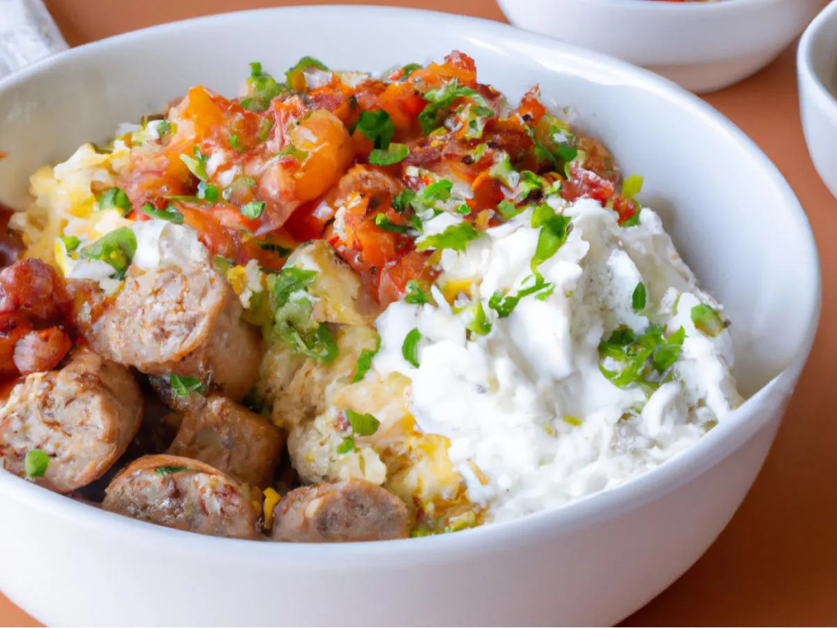 Gluten Free Turkey Sausage Mexican Breakfast Bowl Gluten Free Turkey Sausage Mexican Breakfast Bowl