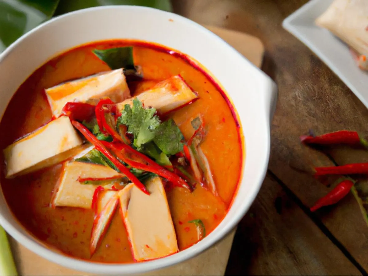 Tom Yum with Tofu Tom Yum with Tofu