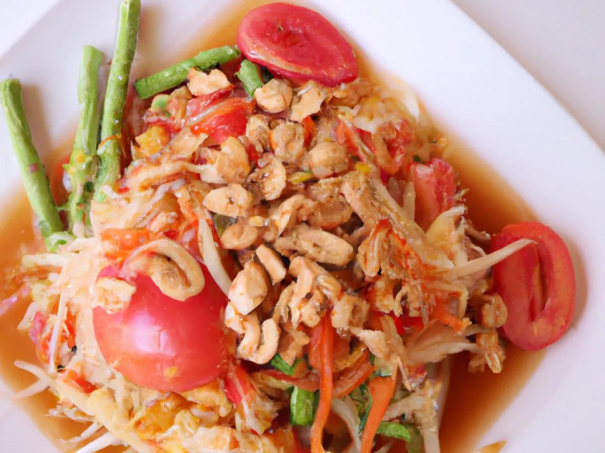 Papaya Salad with Shrimp Papaya Salad with Shrimp
