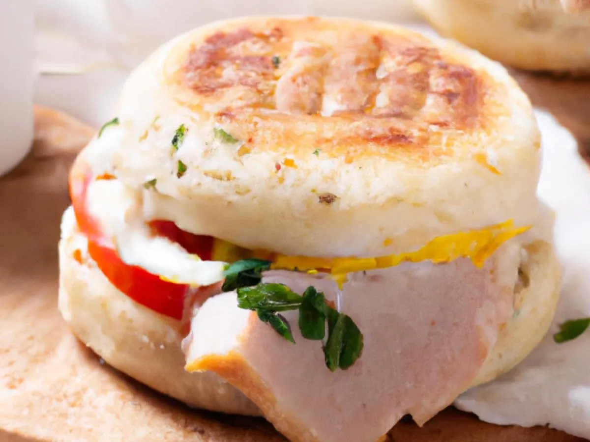 Turkey, Egg and Tomato Breakfast Sandwich Turkey, Egg and Tomato Breakfast Sandwich