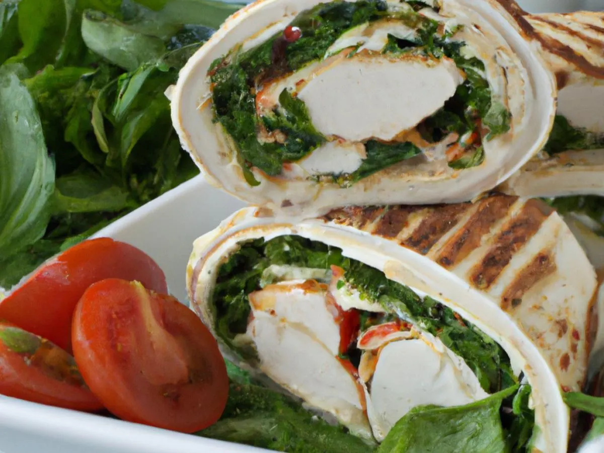 Gluten Free Grilled Chicken Mozzarella Wrap Gluten Free Grilled Chicken Mozzarella Wrap