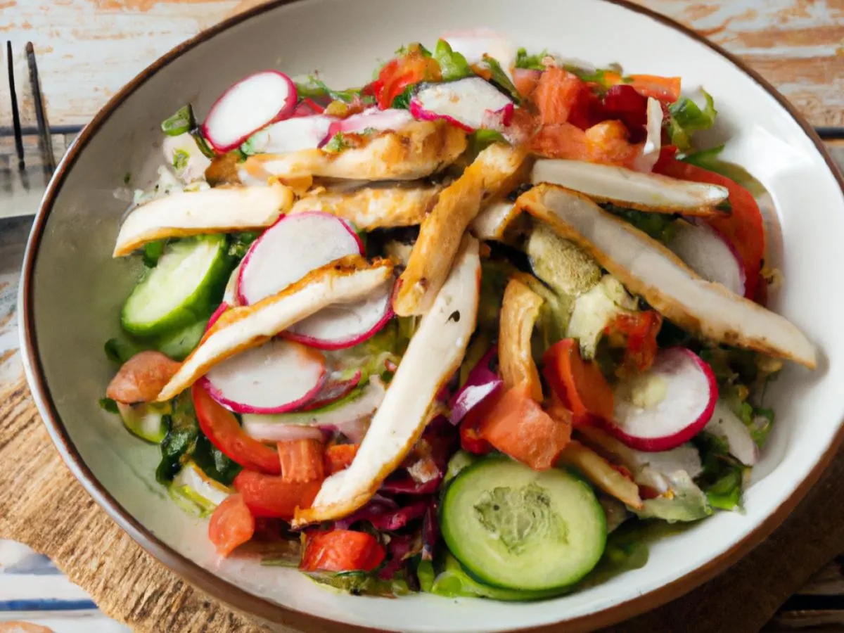 Garden Salad with Grilled Chicken [16 oz]