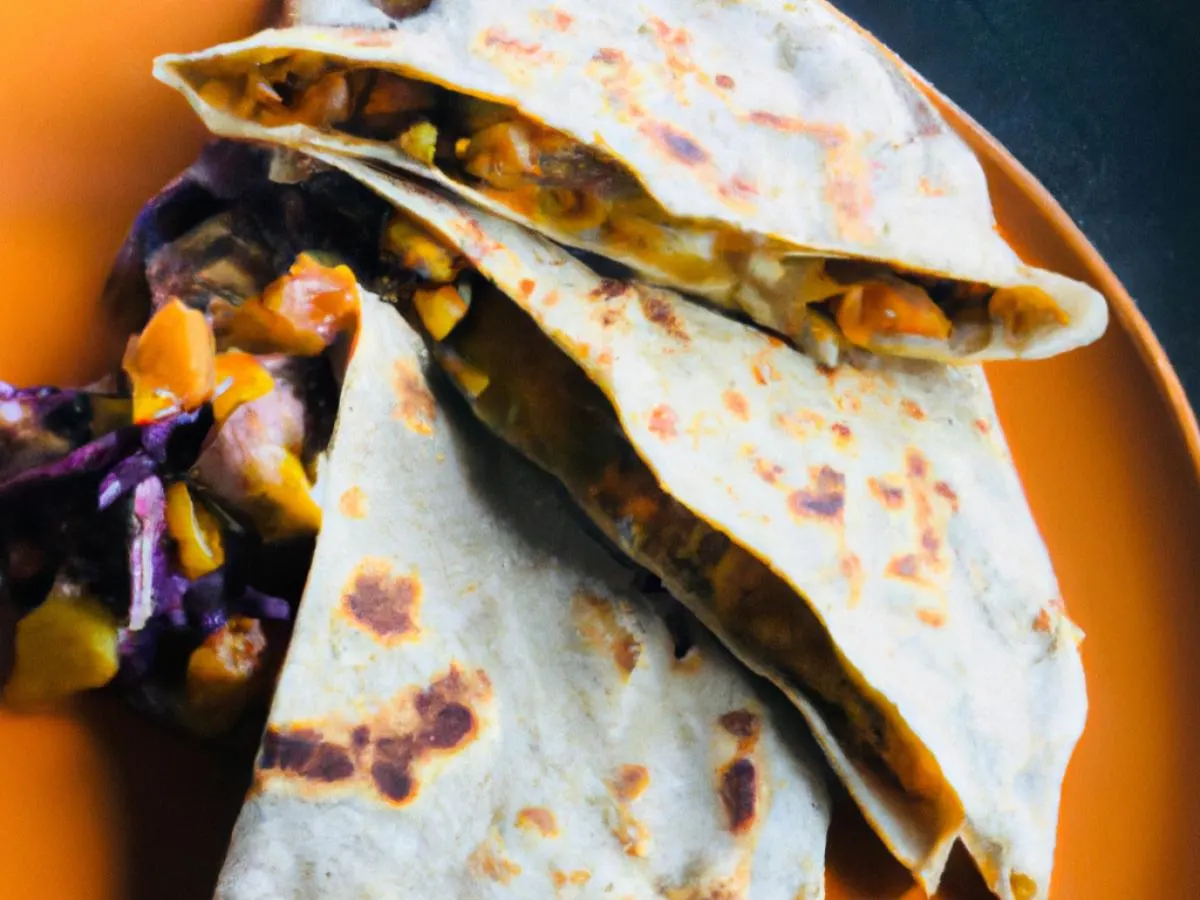 Roasted Pepper and Onion Quesadilla Roasted Pepper and Onion Quesadilla