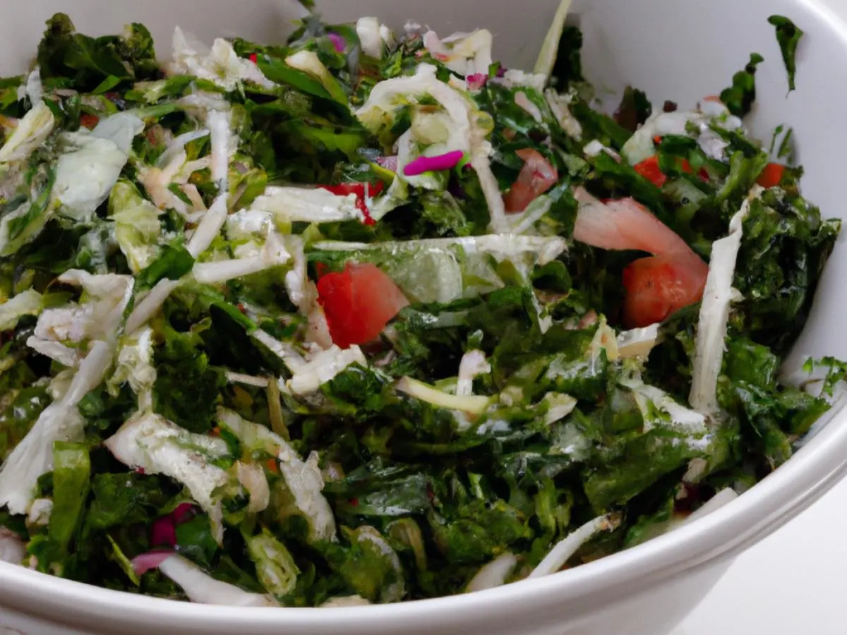 Cabbage and Spinach Side Salad