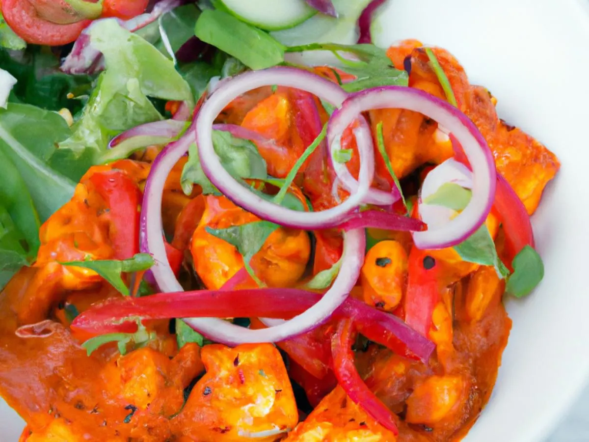 Light Carb Paneer Tikka Masala with Mixed Vegetable Curry and Mixed Green Salad Light Carb Paneer Tikka Masala with Mixed Vegetable Curry and Mixed Green Salad