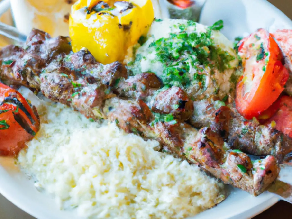 Halal Certified Lamb Shish Kebab Plate Halal Certified Lamb Shish Kebab Plate