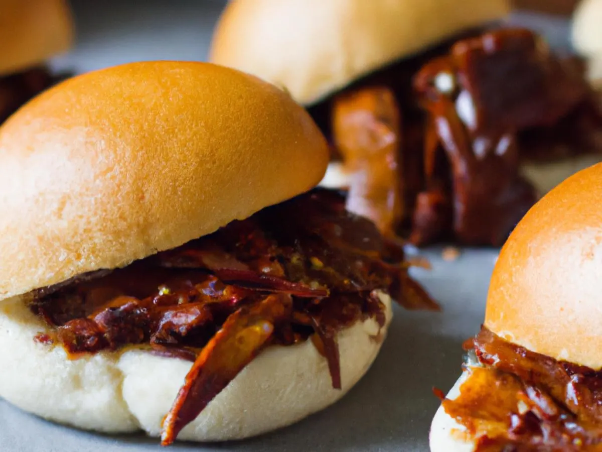 BBQ Gochujang Pulled Pork sliders with Special “K” Sauce BBQ Gochujang Pulled Pork sliders with Special “K” Sauce