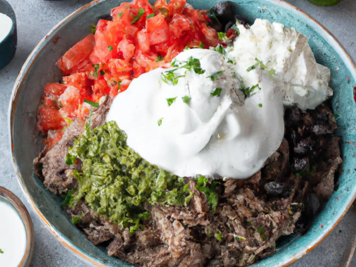 Carne Asada Super Burrito Bowl with Chips and Chipotle Salsa Carne Asada Super Burrito Bowl with Chips and Chipotle Salsa