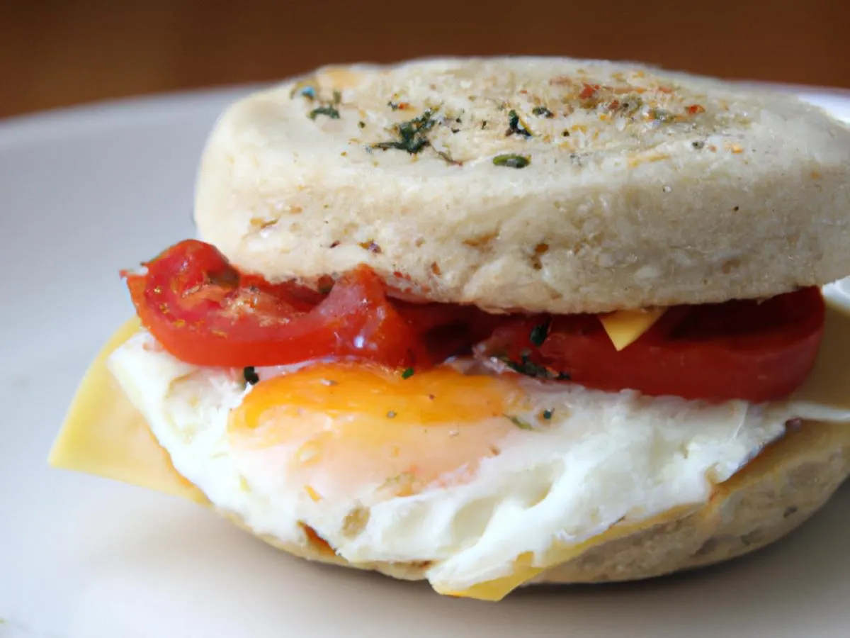 Egg and Tomato Breakfast Sandwich Egg and Tomato Breakfast Sandwich