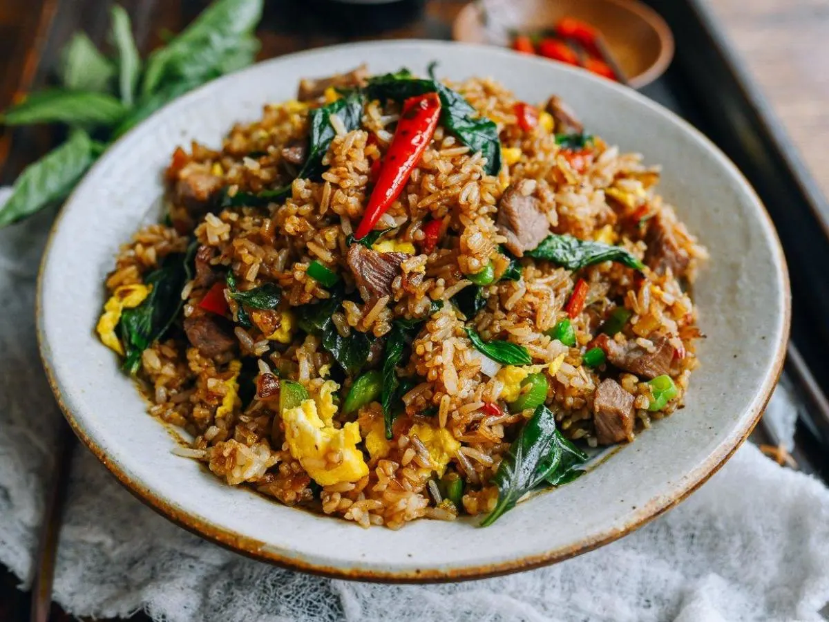 Pork Basil Fried Rice [16 oz]