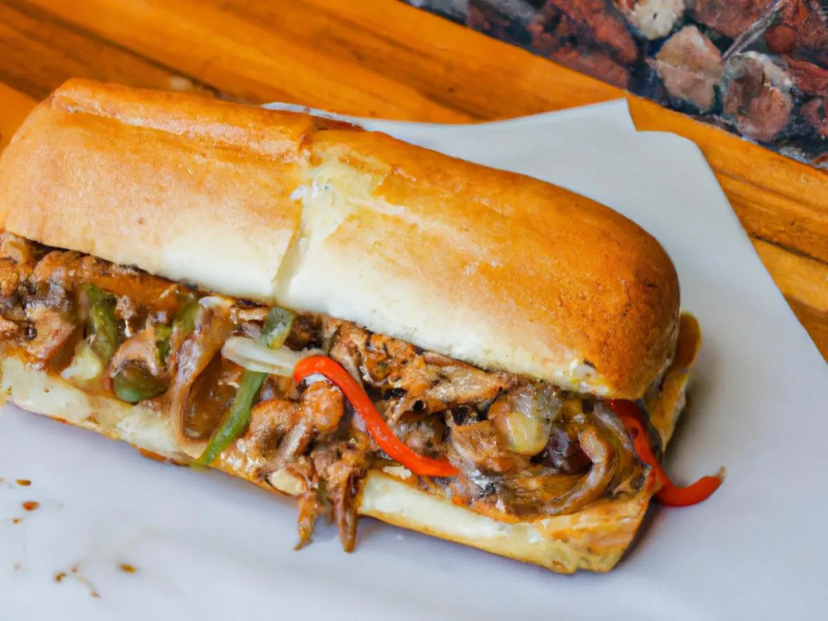 Classic Cheese Steak with Hot Peppers