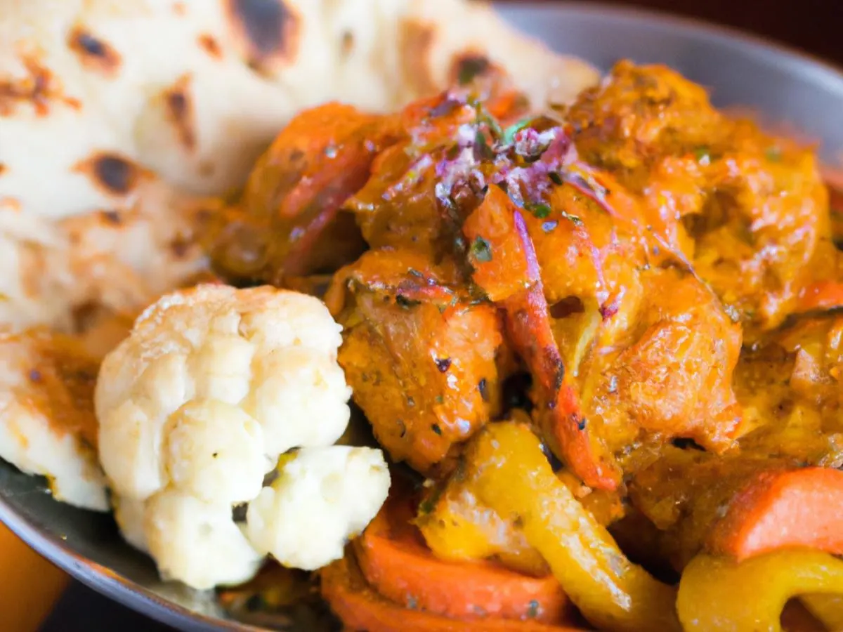 Chicken Tikka Masala served with Naan and Mixed Veggies Chicken Tikka Masala served with Naan and Mixed Veggies