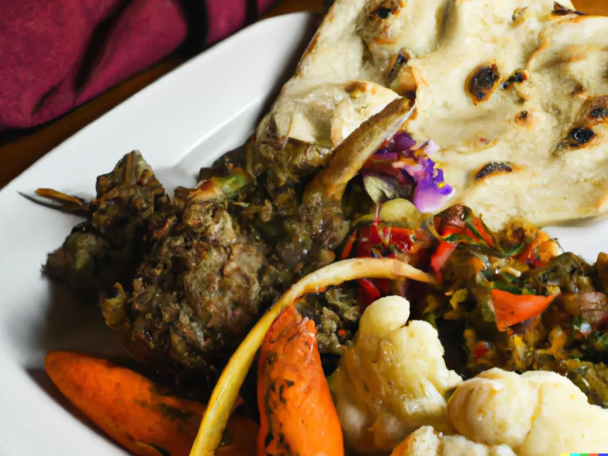 Lamb Saag served with Naan and Mixed Veggies Lamb Saag served with Naan and Mixed Veggies