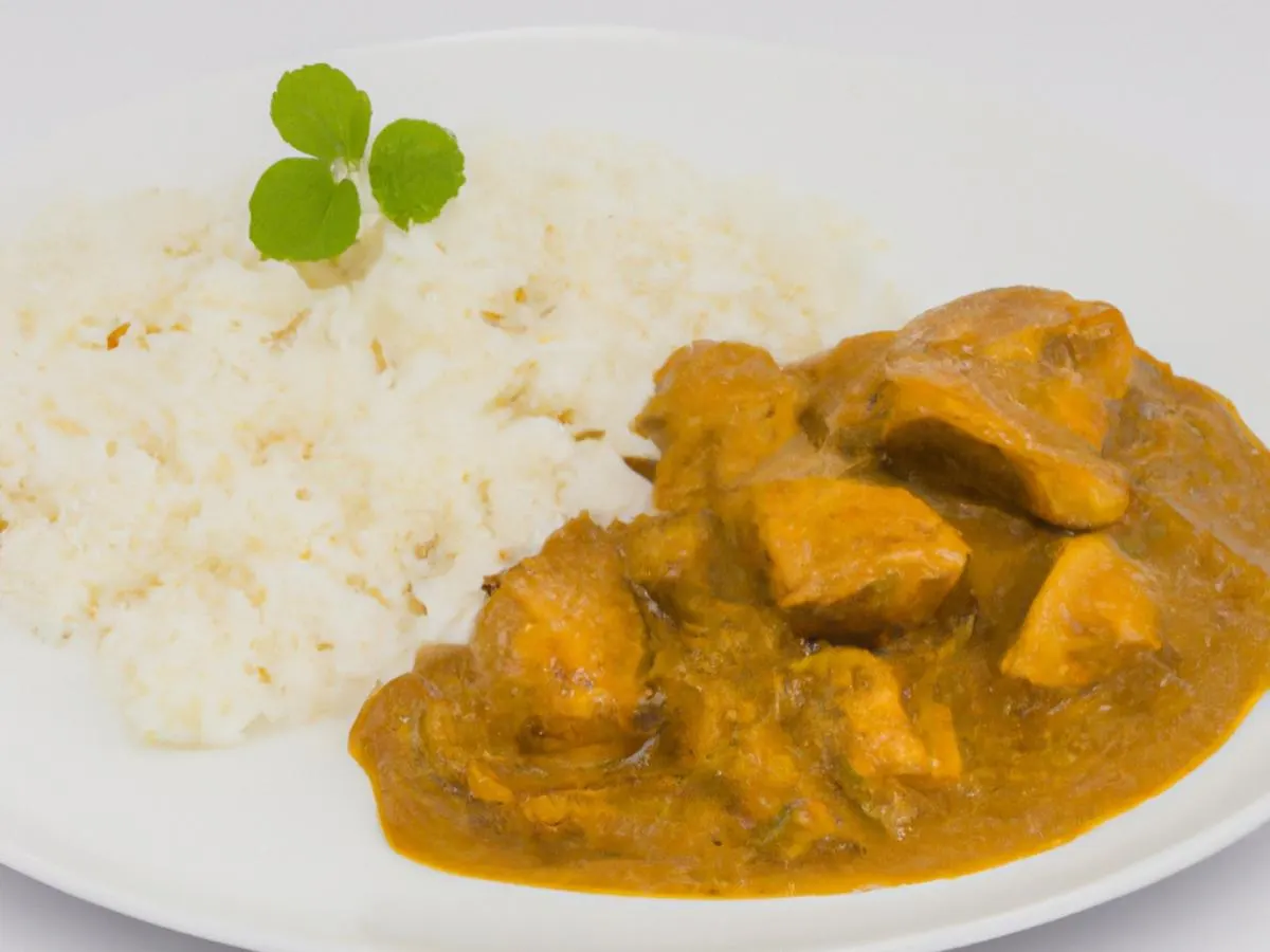 Chicken Curry and Basmati Rice with Mixed Veggies Chicken Curry and Basmati Rice with Mixed Veggies
