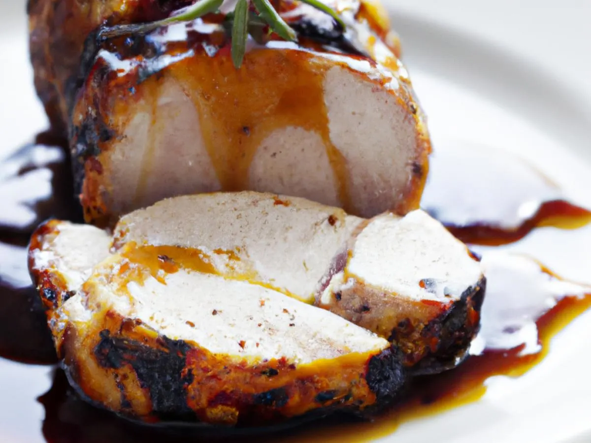 Balsamic Glazed Loin of Pork