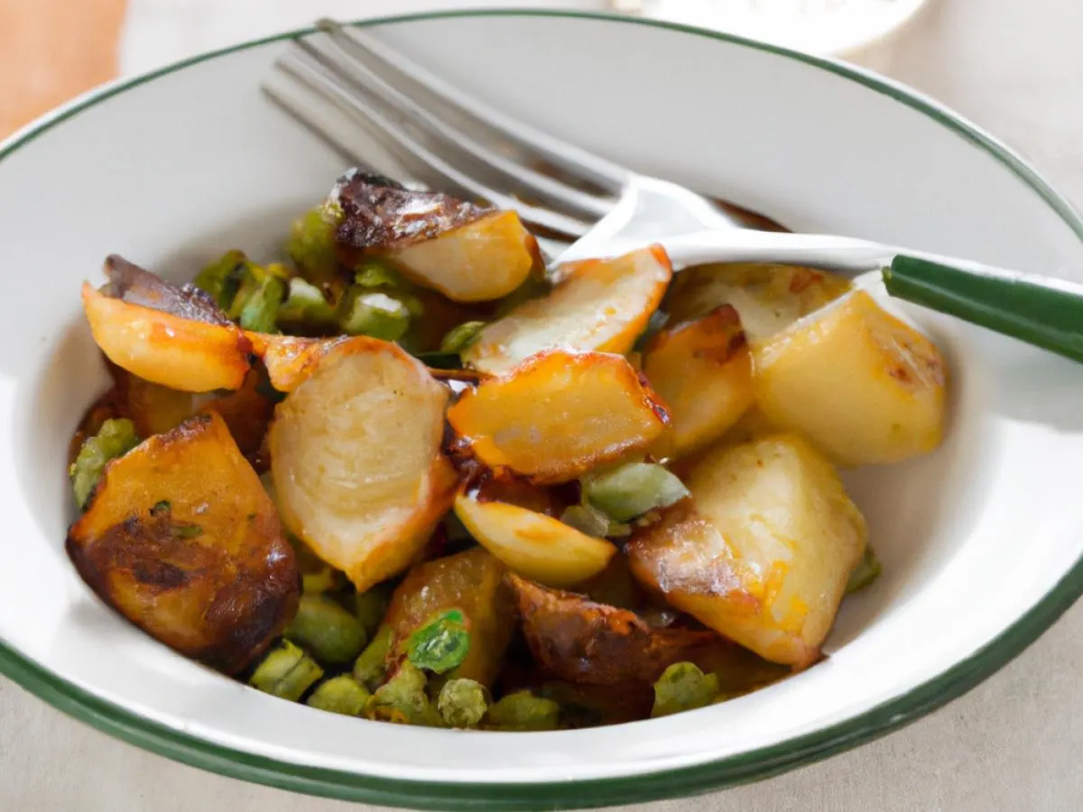 Roasted Potato and Peas