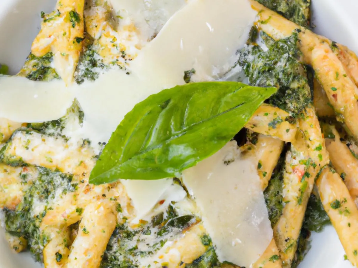 Penne Primavera with Pesto