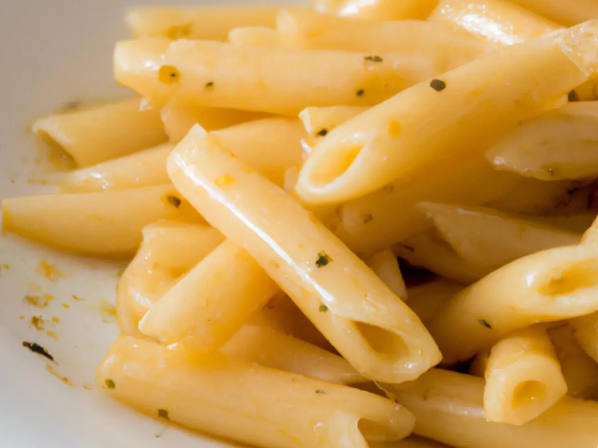 Gluten Free Penne Pasta with Garlic & Oil