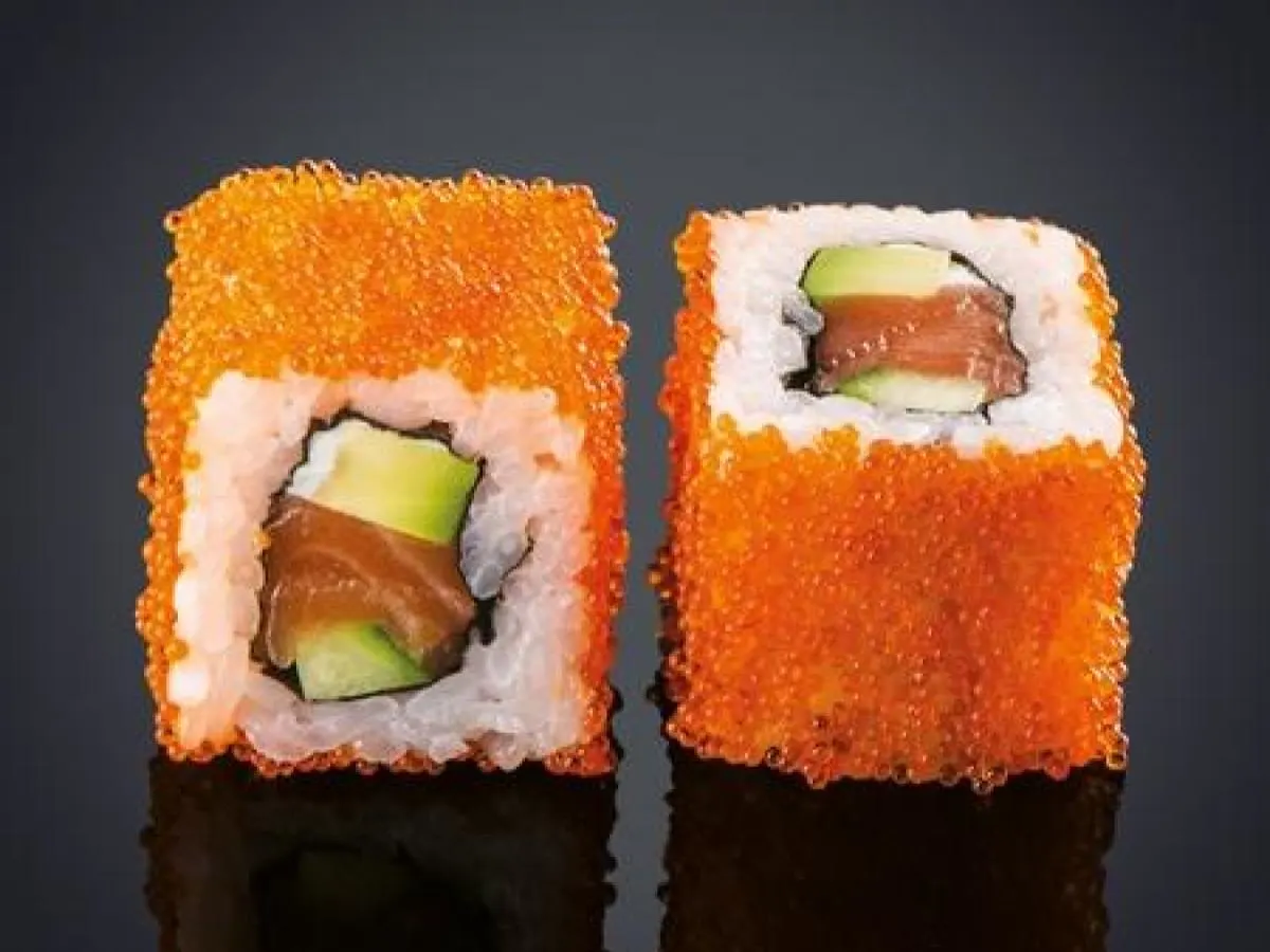 Salmon and Avocado Maki Salmon and Avocado Maki
