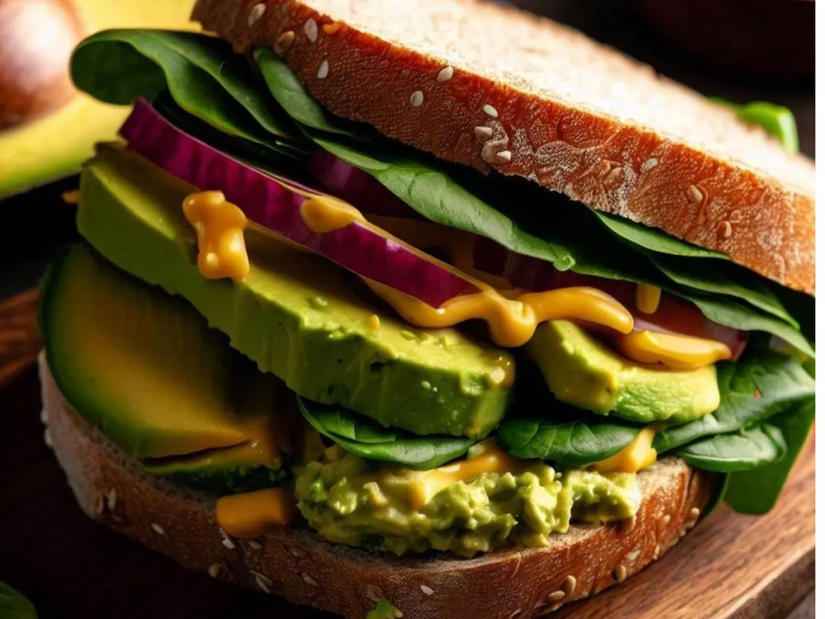 Avocado Sandwich with Gluten Free Bread Boxed Meal with Tiny Salad (Vegan) Avocado Sandwich with Gluten Free Bread Boxed Meal with Tiny Salad (Vegan)