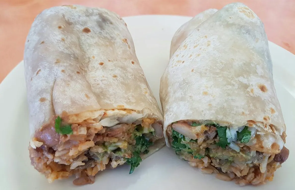 Carne Asada Super Burrito with Chips and Chipotle Salsa Carne Asada Super Burrito with Chips and Chipotle Salsa