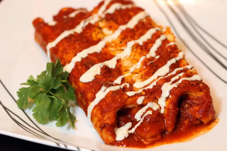 Carne Asada Red Enchiladas with Rice and Black Beans Carne Asada Red Enchiladas with Rice and Black Beans