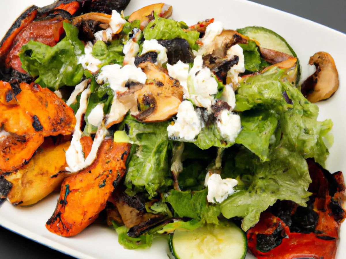 Grilled Veggie Salad With Ranch Grilled Veggie Salad With Ranch