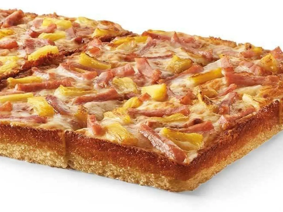Deep Dish Detroit Style Hawaiian Pie