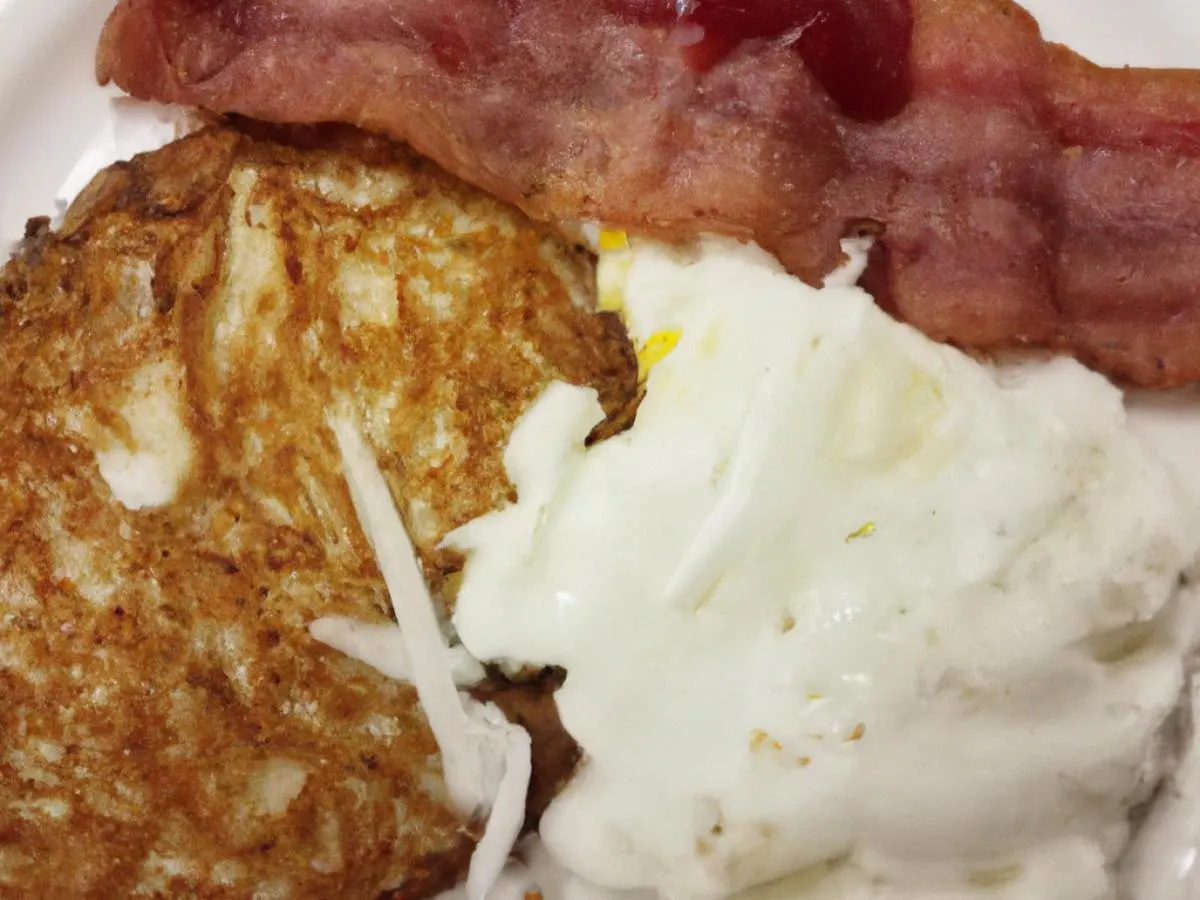 Egg Whites and Turkey Bacon Box with Fruits and Hash