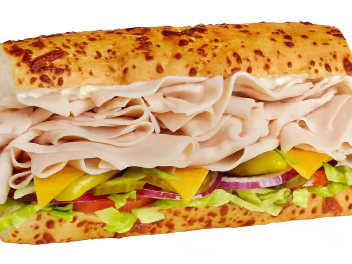 Turkey and Cheddar Sub on White Bread and Side Salad Combo Turkey and Cheddar Sub on White Bread and Side Salad Combo