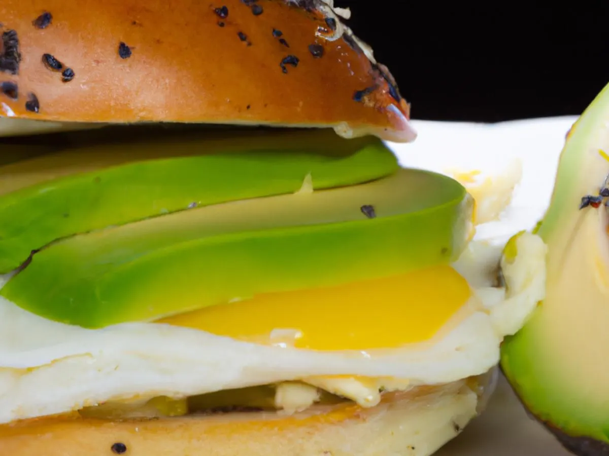 NY Style Egg & Avocado Sandwich on Kaiser Roll NY Style Egg & Avocado Sandwich on Kaiser Roll