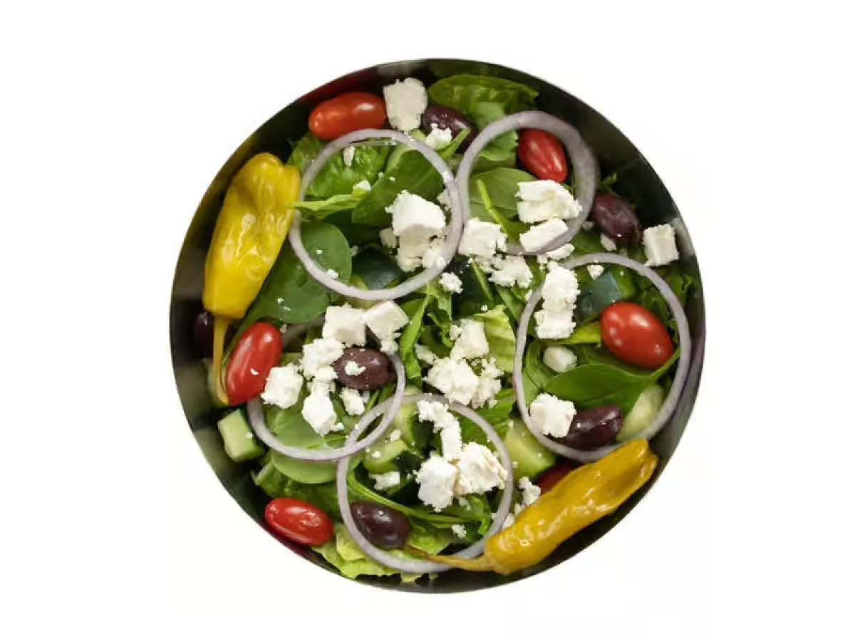 Mediterranean Salad with Kettle Chips and Chocolate Chip Cookie