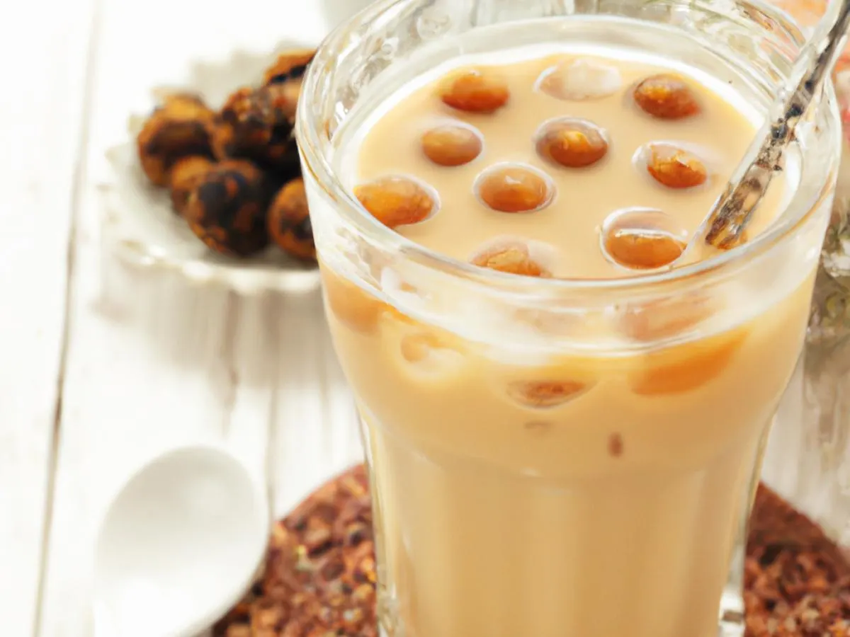 Okinawa Fresh Milk with Boba [16 oz Unsweetened]