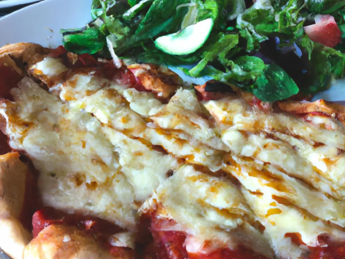 Personal Cheese Pizza and Side Salad