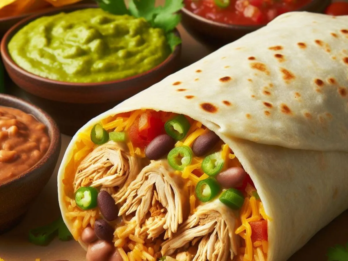 Shredded Chicken Burrito Box Shredded Chicken Burrito Box