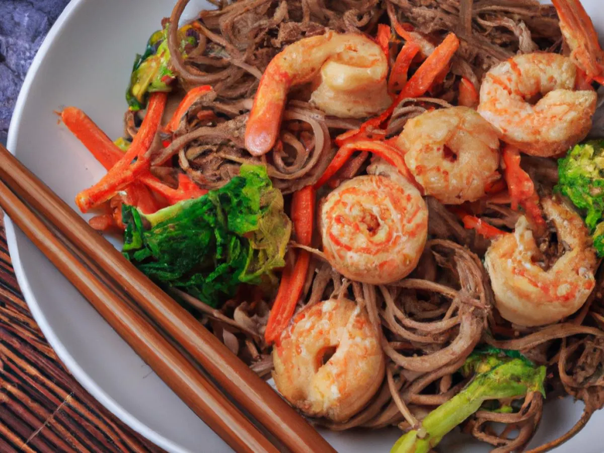 Yaki Soba with Shrimp Yaki Soba with Shrimp