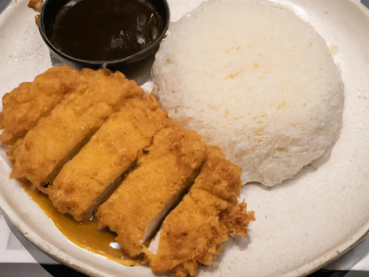 Chicken Katsu with White Rice Chicken Katsu with White Rice