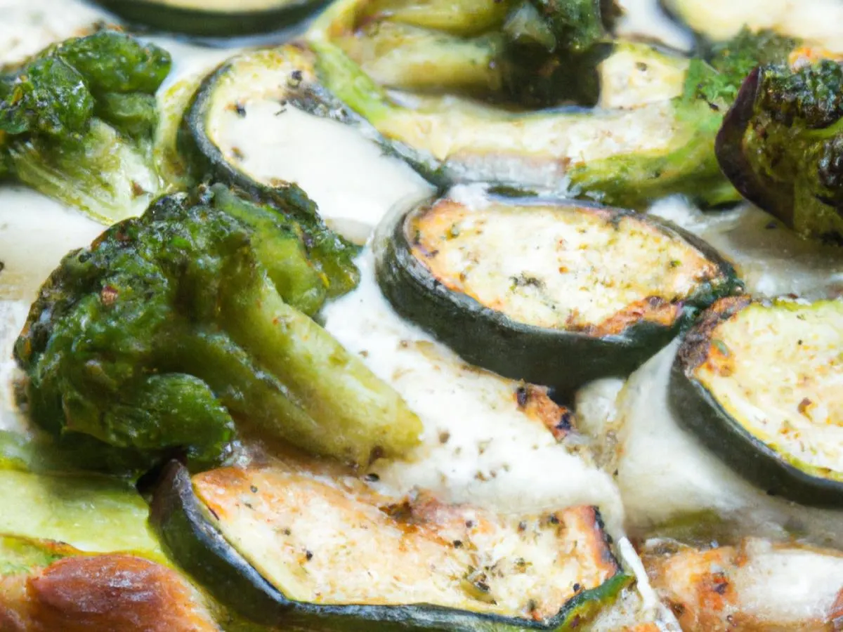 Personal Broccoli & Zucchini Pizza Personal Broccoli & Zucchini Pizza