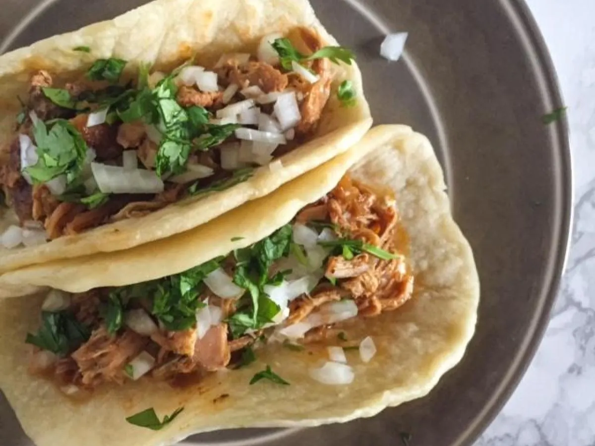 Dual Protein - Roasted Pork and Chicken Tacos & White Rice Dual Protein - Roasted Pork and Chicken Tacos & White Rice