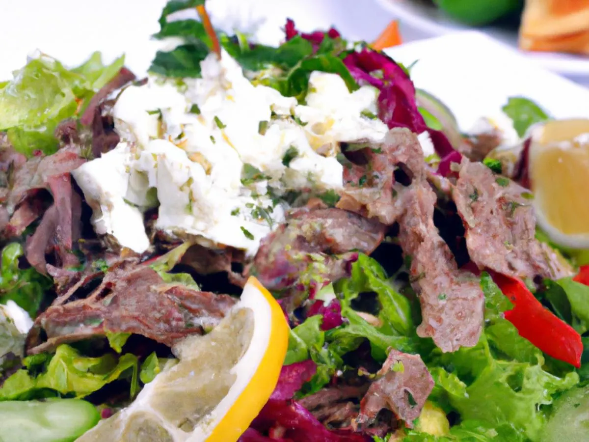 Beef Doner Salad Beef Doner Salad