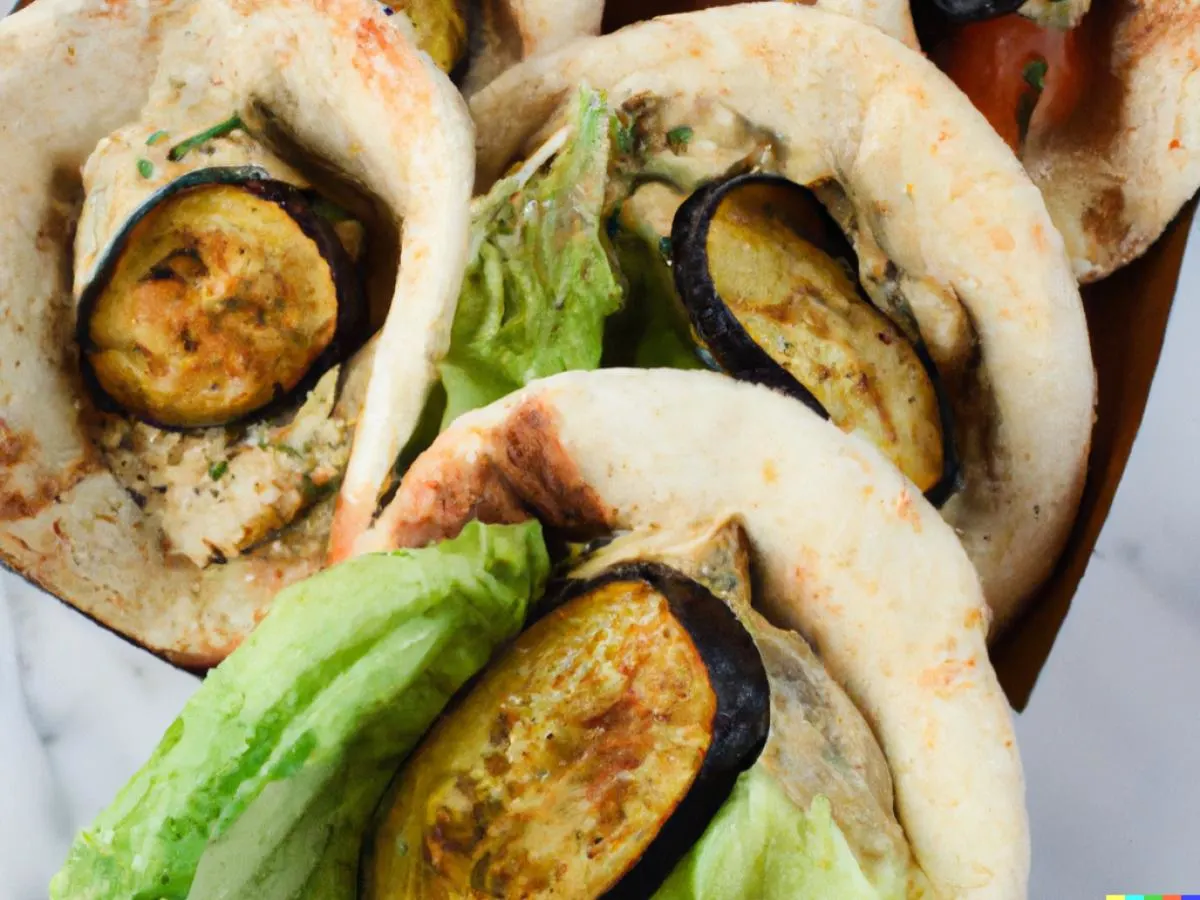 2 x Small Eggplant Pitas 2 x Small Eggplant Pitas