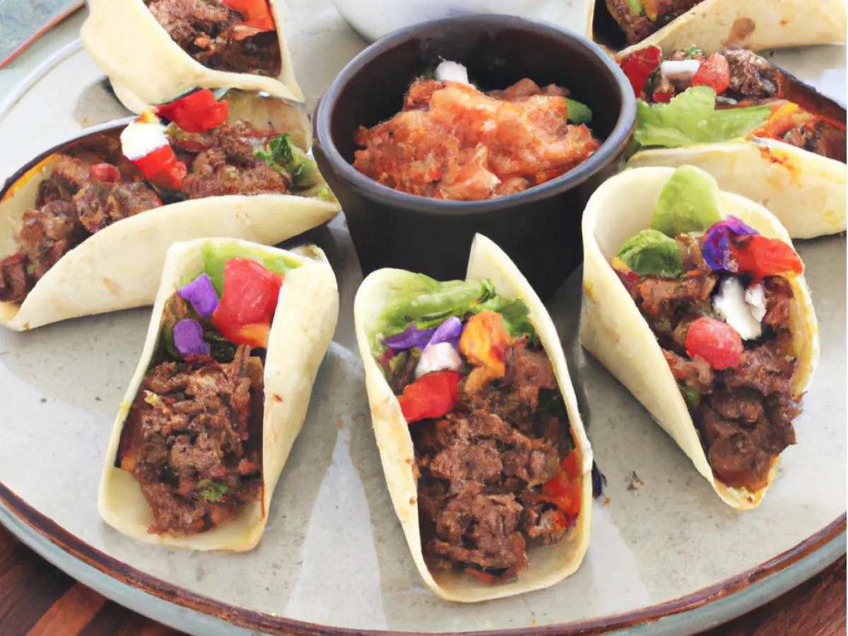 Mini Ground Beef Burrito Platter Mini Ground Beef Burrito Platter