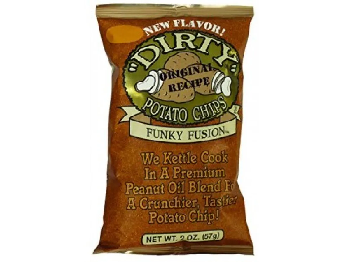 Funky Fusion Dirty Kettle Style Potato Chips Funky Fusion Dirty Kettle Style Potato Chips